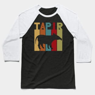 Vintage astonished tapir motif Retro Jungle Baseball T-Shirt